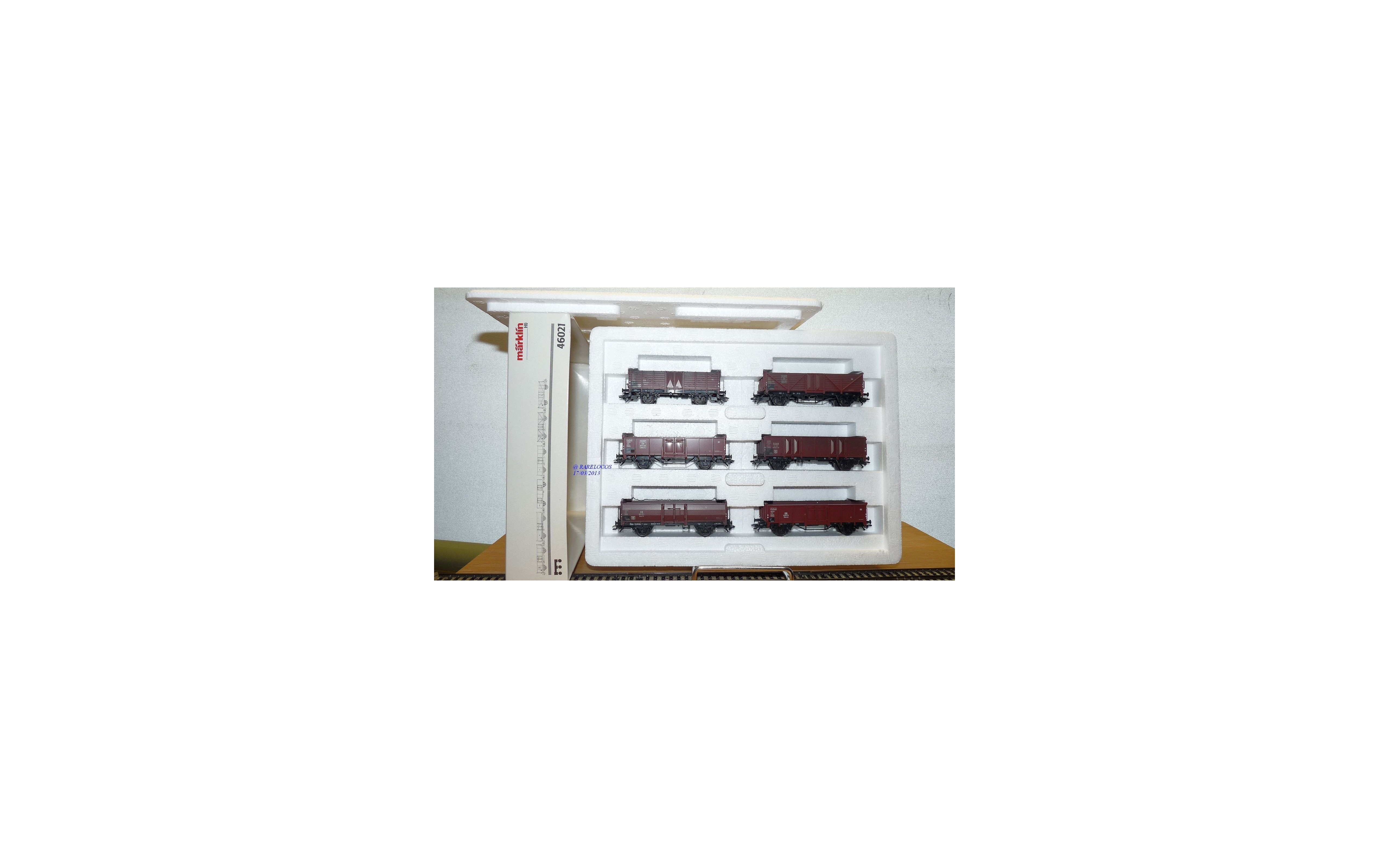 Coffret Märklin 2855 - Loco Diesel Et 6 Wagons EVA - Neuf Sous Boîte