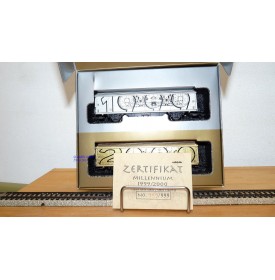 Märklin  4735.941, coffret Millenium 2 wagons couvert type Hbis  DB Neuf BO