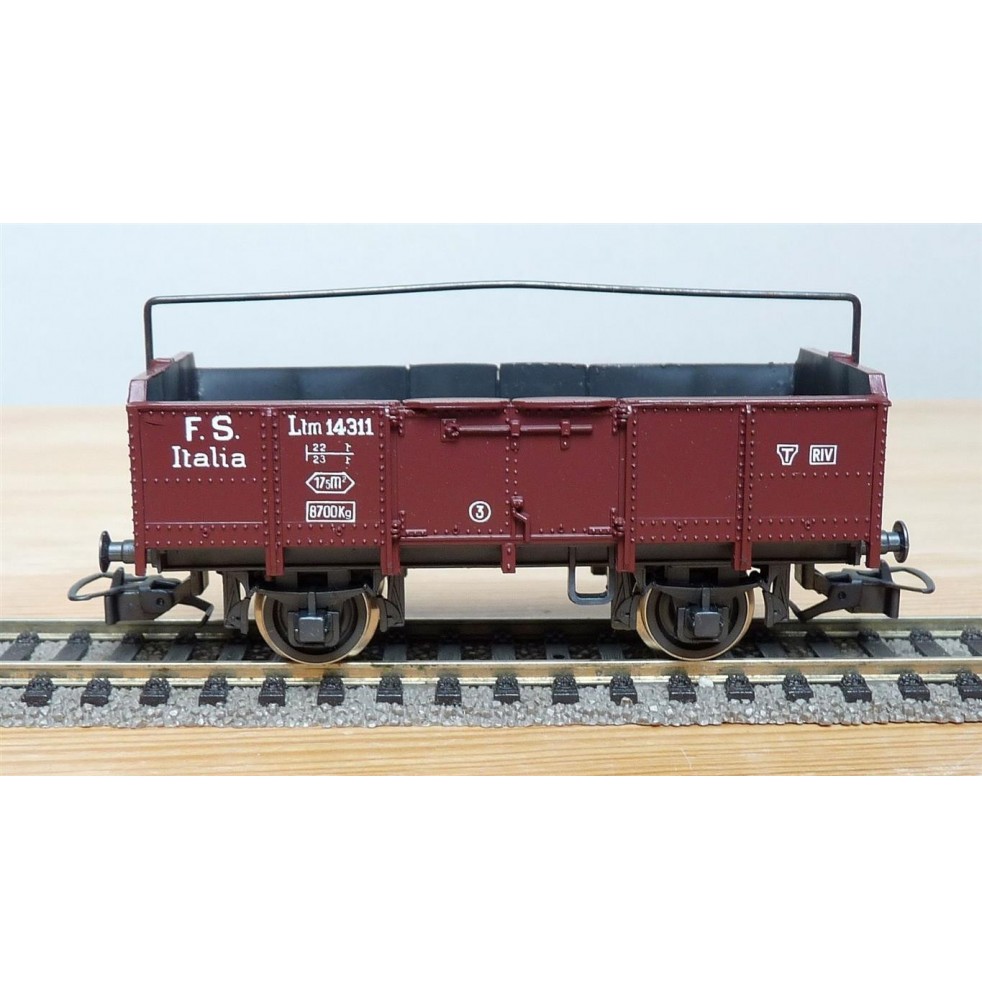 RIVAROSSI  Tren Hobby M2001,  wagon tombereau à guérite type Ltm  FS BO