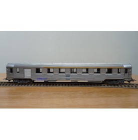 JOUEF  5593, voiture grandes lignes inox mixte 1 Cl./ fourgon type AGD  SNCF neuf BO