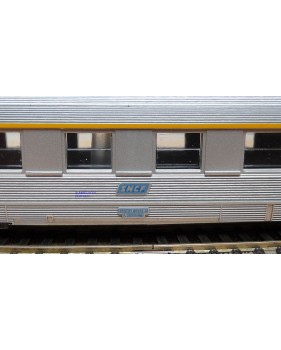 JOUEF  5593, voiture grandes lignes inox mixte 1 Cl./ fourgon type AGD  SNCF neuf BO