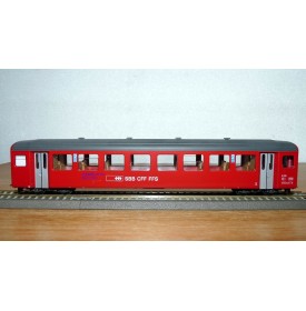 BEMO 3271 422, voiture unifiée 3 ème série de 2 Kl.   type B  N° 722 SBB CFF FFS Brünig Bahn   BO