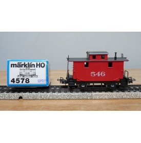 Märklin   4578, fourgon de queue ( caboose ) américain N° 546  BO 