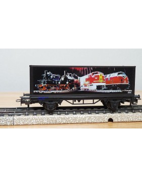 Märklin métal 4617 Wagon surbaissé EVS DB BO