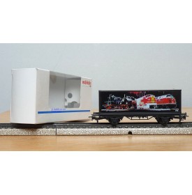 Märklin métal 4617 Wagon surbaissé EVS DB BO
