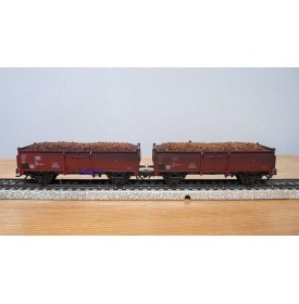 Märklin  46023, coffret 2 wagons tombereau type Eo 017 DB BO 