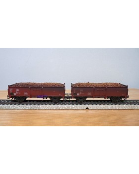 Märklin  46023, coffret 2 wagons tombereau type Eo 017 DB BO 