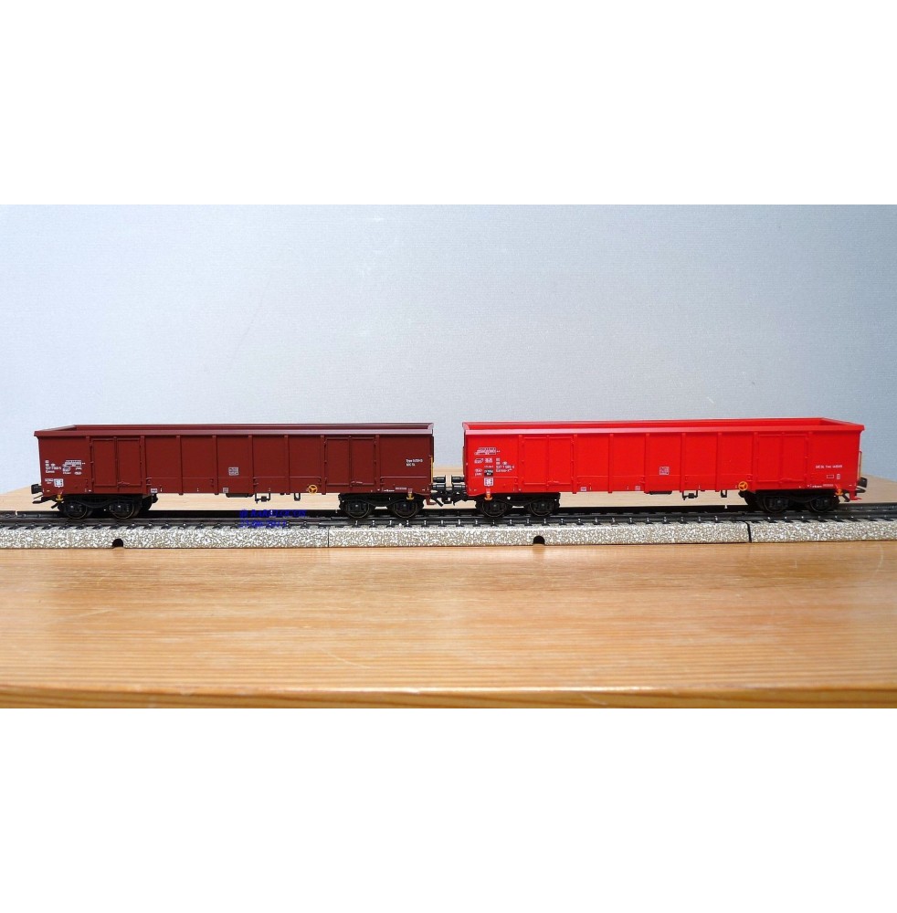 Märklin  47198, coffret 2 wagons tombereau Eanos SNCB BO 