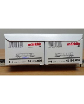 Märklin  47198, coffret 2 wagons tombereau Eanos SNCB BO 
