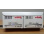 Märklin  47198, coffret 2 wagons tombereau Eanos SNCB BO 