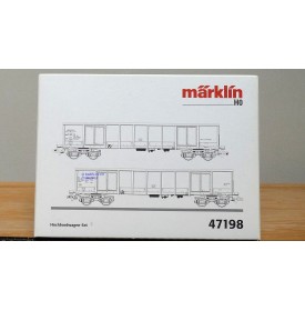 Märklin  47198, coffret 2 wagons tombereau Eanos SNCB BO 