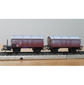 Märklin 46036, couplage de 2 wagons à toit ouvrant type K.K.15   DB