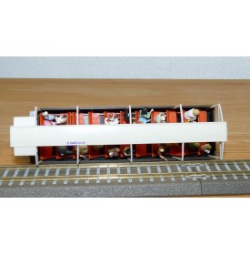 Voiture métallique à portes centrales AB 1157 Rhb BO