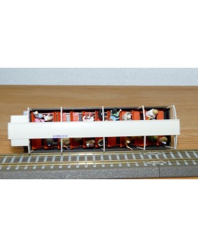 Voiture métallique à portes centrales AB 1157 Rhb BO