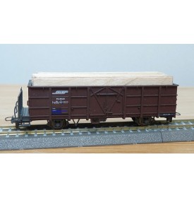 Voiture métallique à portes centrales AB 1157 Rhb BO
