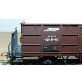 Voiture métallique à portes centrales AB 1157 Rhb BO