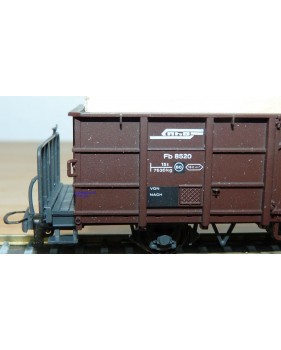 Voiture métallique à portes centrales AB 1157 Rhb BO
