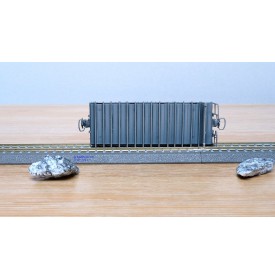 BEMO 2270 128, wagon plat chargé de 2 rochers type Kk-w  N° 7338  RhB  BO