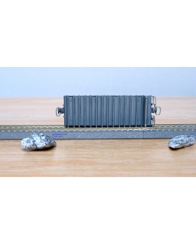 BEMO 2270 128, wagon plat chargé de 2 rochers type Kk-w  N° 7338  RhB  BO