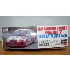 HASEGAWA 25082 MITSUBISHI Lancer Evo 5 CATALUNYA Rally  1998 Neuf BO 1/24