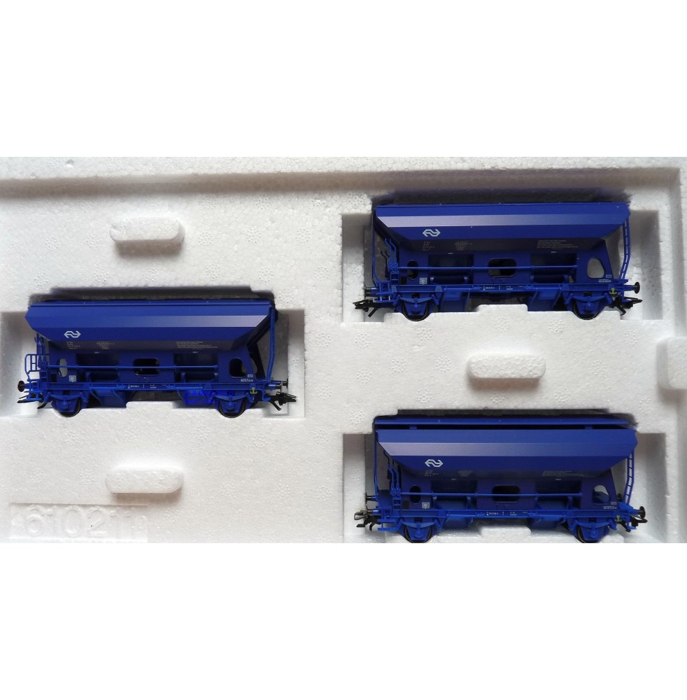 Märklin  46340, coffret 3 wagons trémie à déchargement automatique NS  BO 