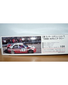 HASEGAWA 25082 MITSUBISHI Lancer Evo 5 CATALUNYA Rally  1998 Neuf BO 1/24