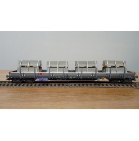 FLEISCHMANN  5287 8702 K,  wagon plat chargé plots de béton  type Res SBB  BO 
