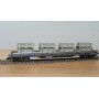 FLEISCHMANN  5287 8702 K,  wagon plat chargé plots de béton  type Res SBB  BO 