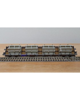FLEISCHMANN  5287 8702 K,  wagon plat chargé plots de béton  type Res SBB  BO 