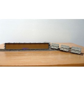 FLEISCHMANN  5287 8702 K,  wagon plat chargé plots de béton  type Res SBB  BO 