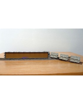 FLEISCHMANN  5287 8702 K,  wagon plat chargé plots de béton  type Res SBB  BO 