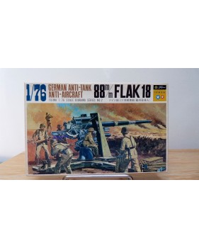 FUJIMI D2-150,  affut anti aérien allemand ( Flak ) de 88 mm  Neuf  BO 1/76