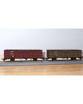 BEMO HOm  7455 100,  Coffret 4  wagons tombereaux type Fb   RhB  BO 