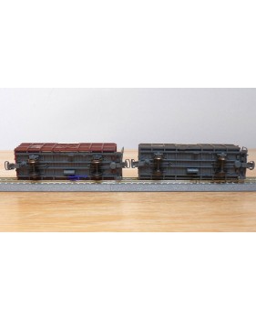 BEMO HOm  7455 100,  Coffret 4  wagons tombereaux type Fb   RhB  BO 