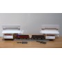 BEMO HOm  7455 100,  Coffret 4  wagons tombereaux type Fb   RhB  BO 