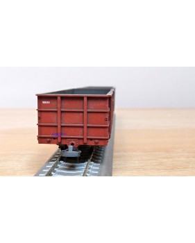 BEMO HOm  7455 100,  Coffret 4  wagons tombereaux type Fb   RhB  BO 