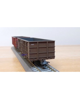 BEMO HOm  7455 100,  Coffret 4  wagons tombereaux type Fb   RhB  BO 