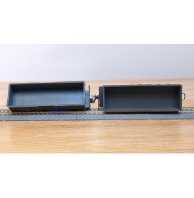 BEMO HOm  7455 100,  Coffret 4  wagons tombereaux type Fb   RhB  BO 