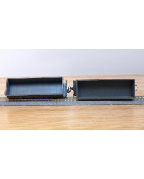 BEMO HOm  7455 100,  Coffret 4  wagons tombereaux type Fb   RhB  BO 
