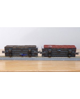 BEMO HOm  7455 100,  Coffret 4  wagons tombereaux type Fb   RhB  BO 