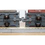 BEMO HOm  7455 100,  Coffret 4  wagons tombereaux type Fb   RhB  BO 
