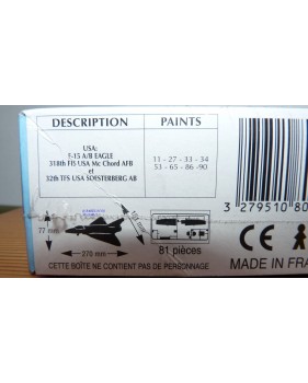 HELLER 80336 Mac DONNELL DOUGLAS F-15 A/B EAGLE USAF Neuf BO 1/72