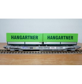 ROCO 66595, wagon poche HUPAC + 2 semi remorques  HANGARTNER   N°:83854754 592-4 SBB  Neuf  BO