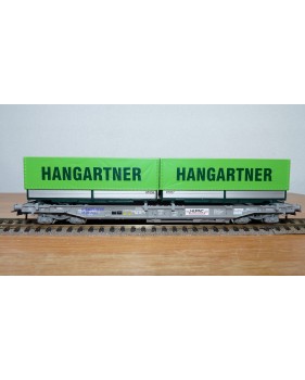 ROCO 66595, wagon poche HUPAC + 2 semi remorques  HANGARTNER   N°:83854754 592-4 SBB  Neuf  BO