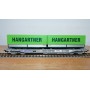 ROCO 66595, wagon poche HUPAC + 2 semi remorques  HANGARTNER   N°:83854754 592-4 SBB  Neuf  BO