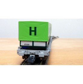 ROCO 66595, wagon poche HUPAC + 2 semi remorques  HANGARTNER   N°:83854754 592-4 SBB  Neuf  BO