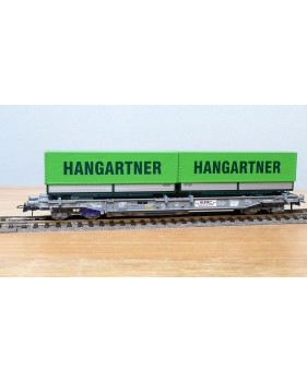 ROCO 66595, wagon poche HUPAC + 2 semi remorques  HANGARTNER   N°:83854754 592-4 SBB  Neuf  BO