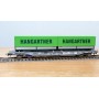 ROCO 66595, wagon poche HUPAC + 2 semi remorques  HANGARTNER   N°:83854754 592-4 SBB  Neuf  BO