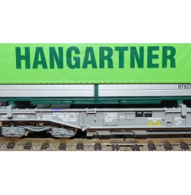 ROCO 66595, wagon poche HUPAC + 2 semi remorques  HANGARTNER   N°:83854754 592-4 SBB  Neuf  BO