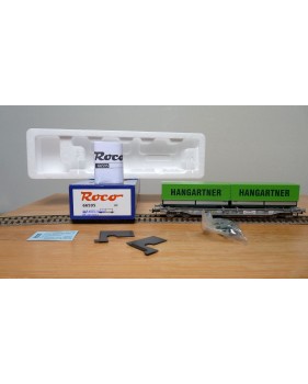 ROCO 66595, wagon poche HUPAC + 2 semi remorques  HANGARTNER   N°:83854754 592-4 SBB  Neuf  BO